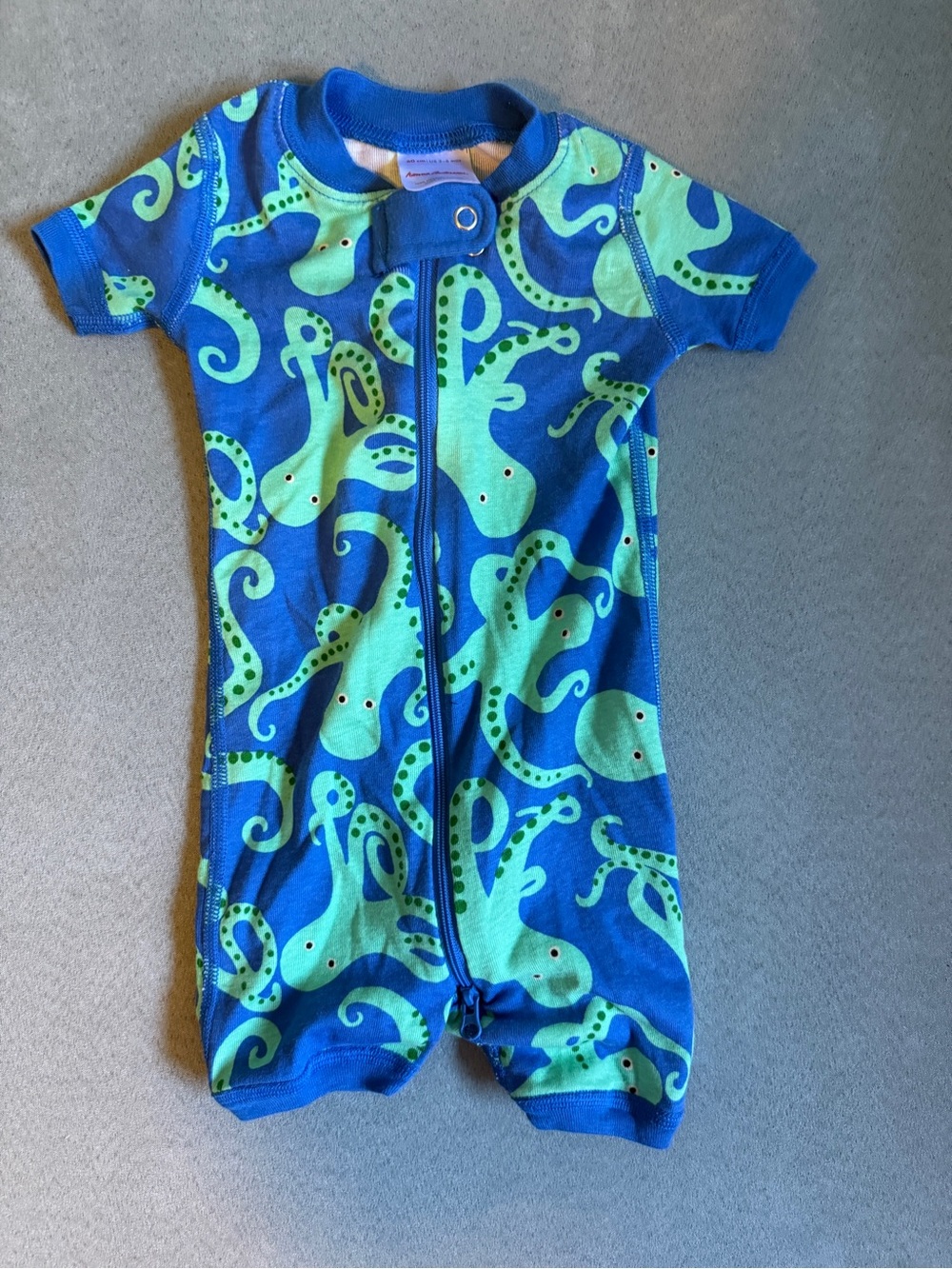3-6 month short pajama onesie Hanna Andersson